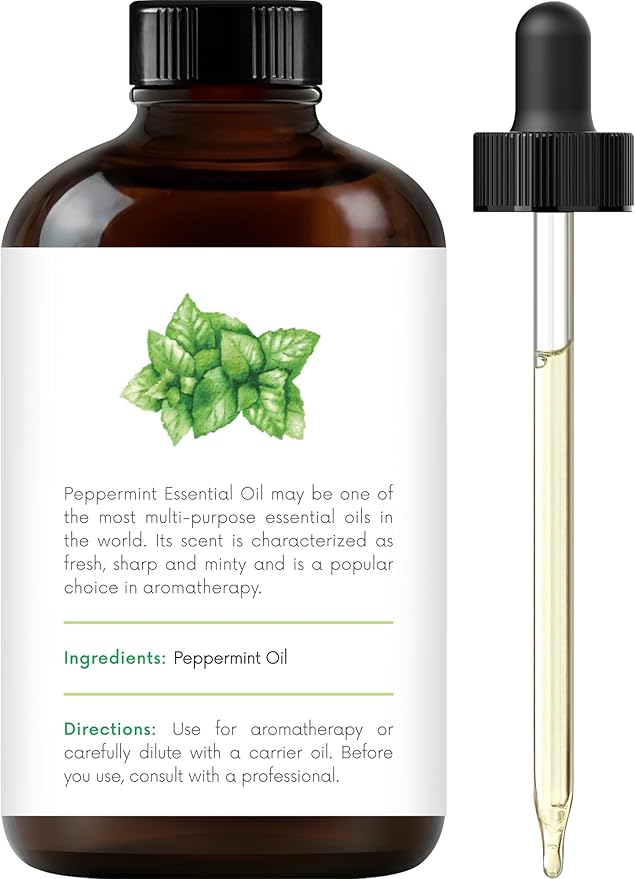 Handcraft Blends Peppermint Essential Oil – Huge 4 Fl Oz – 100% Pure and Natural – Premium Grade Essential Oil for Diffuser and Aromatherapy, Skin, Massage, Candle and Soap Making Fragrance