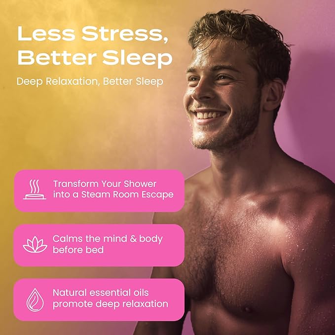 Body Restore Shower Steamers Aromatherapy 6 Pack - Christmas Stocking Stuffers for Men, Birthday Gifts for Women, White Elephant, Relaxation, Self Care - Citrus