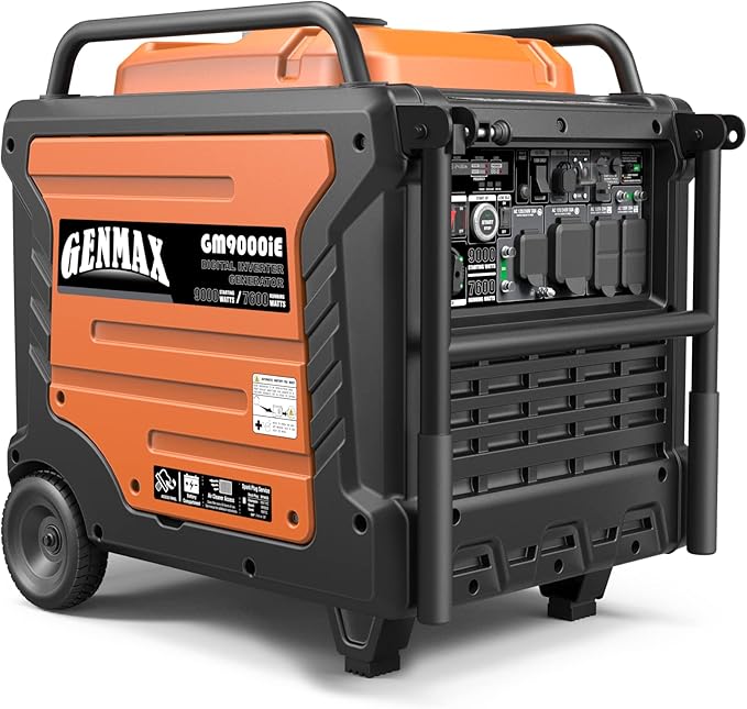 GENMAX Generator，EPA Compliant, Eco-Mode Feature, Ultra Lightweight for Backup Home Use & Camping
