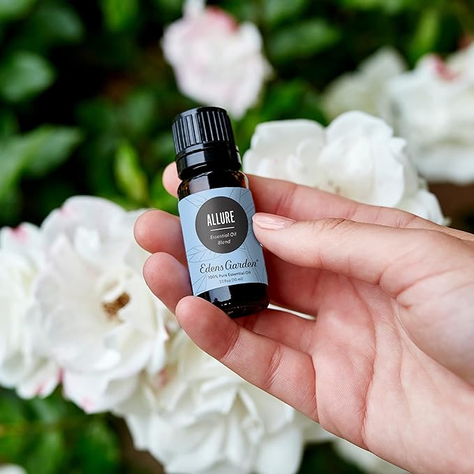 Edens Garden Allure Essential Oil Blend- 100% Pure Premium Grade, Undiluted, Natural, Therapeutic, Aromatherapy, The Best for Diffusing Candle, Laundry, Hair 10 ml (.33 fl oz)