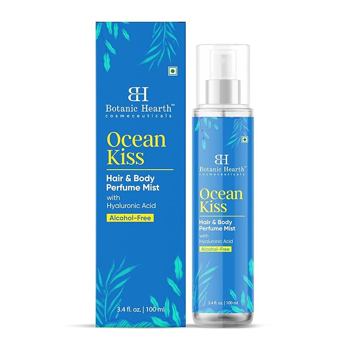 Botanic Hearth Ocean Kiss Hair Perfume & Body Perfume Mist with Hyaluronic Acid – Alcohol-Free Refreshing Fragrance Spray, Long Lasting Hydrating Mist for Women & Men, 3.4 fl oz