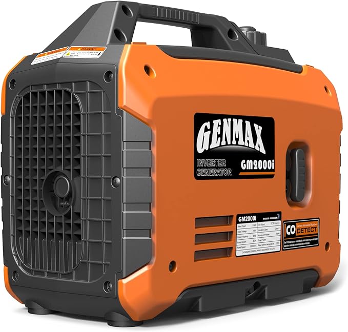 GENMAX Generator，EPA Compliant, Eco-Mode Feature, Ultra Lightweight for Backup Home Use & Camping