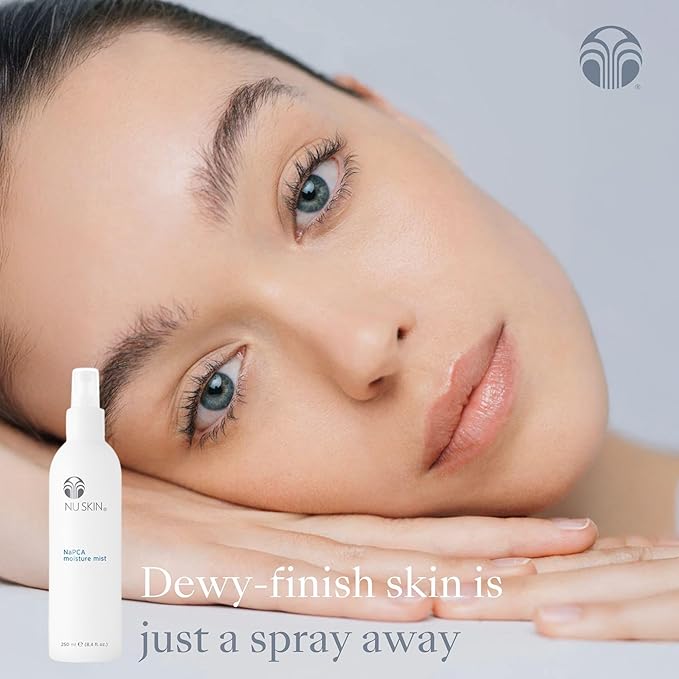 Nu Skin NaPCA Moisture Mist | Revitalizing Moisturizer & Cooling Mist with Hyaluronic Acid | Hydrating Spray for Face, Body & Hair | Sodium PCA for All Skin Types | 8 oz | 2 Pack