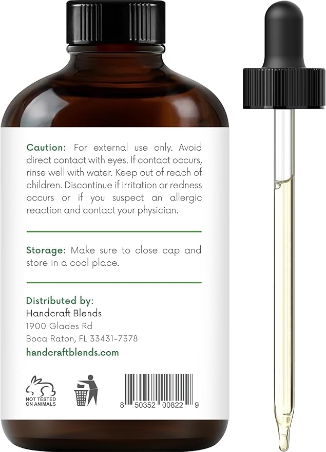 Handcraft Blends Basil Essential Oil – Huge 4 Fl Oz – 100% Pure and Natural – Premium Grade Essential Oil for Diffuser and Aromatherapy, Skin, Massage, Candle and Soap Making Fragrance