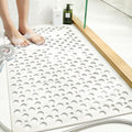 Extra Large Shower Mat Non Slip,47 * 31 Inch Bath Mat for Shower with Big Suction Cups,Oversized TPE Shower Mats for Inside Outside Shower,Perfect for Elderly