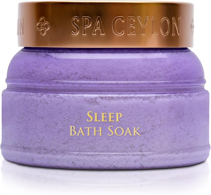Spa Ceylon Sleep Bath Soak | Sleep Blend with Lavender, Patchouli & Ylang Ylang | Naturals Therapy for Relaxation & Wellness | 200g