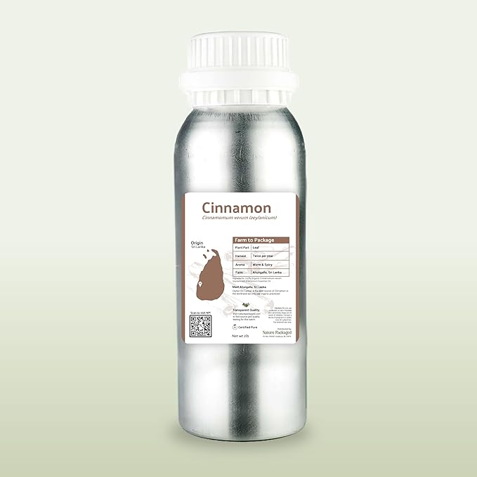 Cinnamon Essential Oil - Direct from Sri Lankan Essential Oils - 100% Pure - Natural Aceite de Canela for Aromatherapy & Wellness - Premium Grade (2lbs)