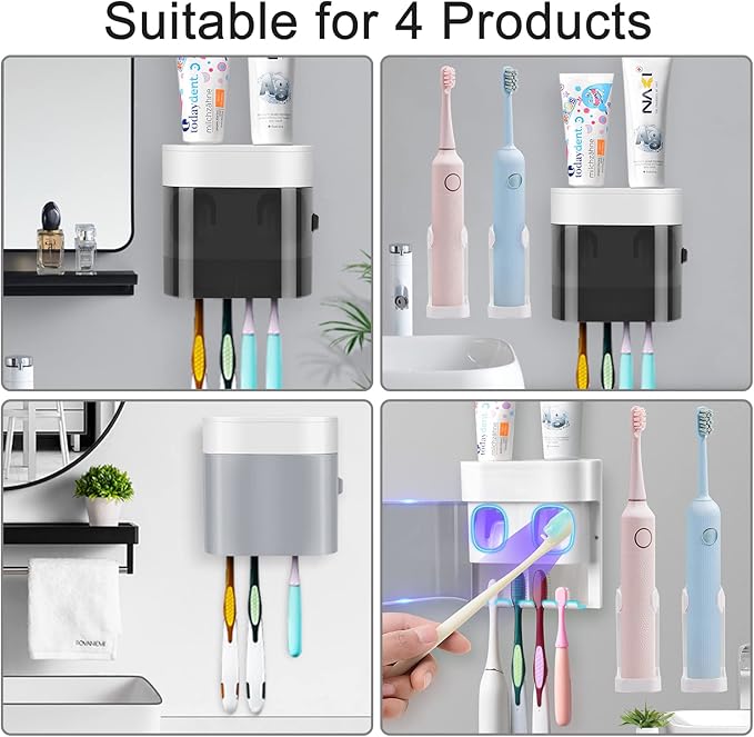 Boperzi Replacement Adhesive Strip for Toothbrush Holder Wall Mounted Toothpaste Dispenser (2 PCS)