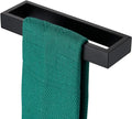 KOKOSIRI Towel Bar Matte Black Hand Towel Holder 12-Inch Kitchen Rack Stainless Steel for Bathroom Hardware Wall Mounted, 1 Pack B4008BK-L12