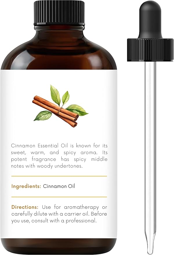 Handcraft Blends Cinnamon Essential Oil – 1 Fl Oz – 100% Pure and Natural – Premium Grade Essential Oil for Diffuser and Aromatherapy, Skin, Massage, Candle and Soap Making Fragrance