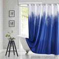 Extra Long Fabric Shower Curtain, Royal Blue Microfiber Cloth Shower Curtains for Bathroom, Modern Waterproof Bathroom Curtains, 72" W x 84" H