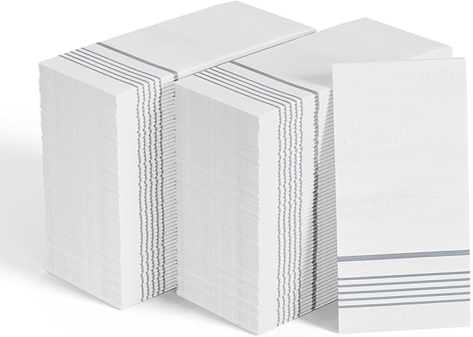 600 Pack Paper Napkins, Disposable Guest Towels Party Dinner Napkins Soft, Absorbent 3-Ply Hand Towels for Bathroom, Wedding and Events