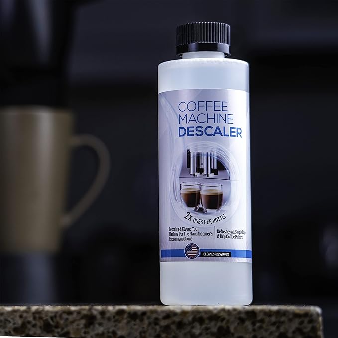 Keurig Compatible Descaling Solution (1 Bottle, 2 Uses Plus 2 Filters) - Universal Descaler Cleaner Concentrate Kit For All 1.0 & 2.0 K-Cup Pod Machines and Espresso Machines