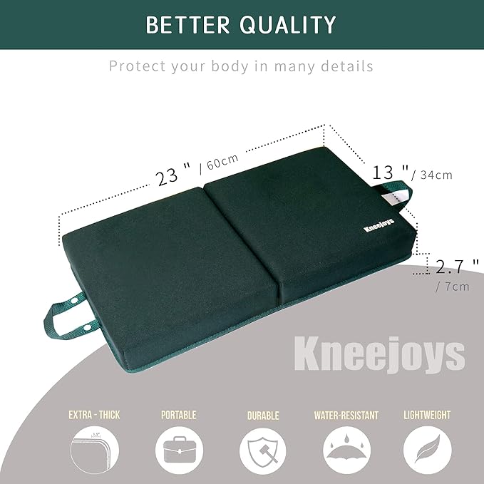 Knee Pads for Men Women Garden Kneeling Pads Extra Thick Knee Pads Memory Foam Kneeling Pad for Bathing Yoga Knee Cushion Foam Kneeling Pad Garden Pads for Kneeling Knee Cushions for Kneeling