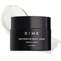 DIME Beauty Restorative Night Cream, Facial Moisturizer with Ceramides and Sea Buckthorn, 1.7 oz / 50 ml in Pump