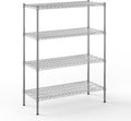 18" Deep x 42" Wide x 54" Height Wire Shelving Kit | 4-Tier | NSF Commercial Storage Rack Unit