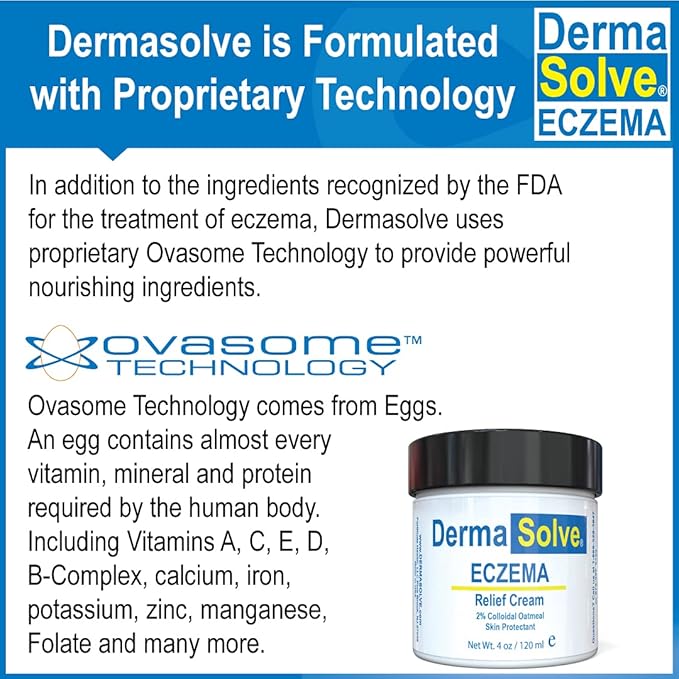 Dermasolve Full Body Eczema Relief Lotion Cream - Flare Control Therapy Balm That Protects, Moisturizes, and Repairs Skin Kids, Babies & Adults - Steroid Free (4 Fl Oz, 2)