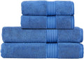 Christy Supreme Hygro 4 Piece Towel Set | Deep sea | 100% Luxury Supima Cotton | Ultra Soft | Super Absorbent | 650GSM | 2 Bath Towels 2 Hand Towels