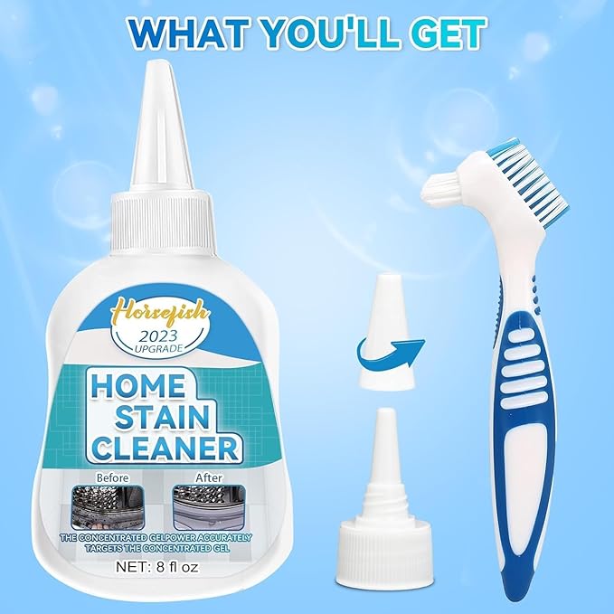 Home Remover Gel, 8 Fl Oz Household Washing Machine Cleaner for Washing Machine, Refrigerator Strips, for Tiles Grout Sealant Bathroom Cleaning Home Kitchen Sinks Cleaning Grout Cleaner