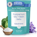 CaboCréme Postpartum Sitz + Bath Salts – 24oz – Postpartum Bath Soak for Perineal Care, Healing Tears, Swelling & Hemorrhoids – Dead Sea Salt with Magnesium, Arnica, Calendula + Cabbage Extract