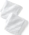 Lands' End Supima Towel White Washcloth Set