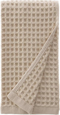 sea me at home Waffle Hand Towel – 100% Turkish Cotton, Quick-Dry, Soft and Absorbent Bathroom Towel (Beige)