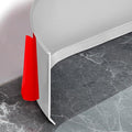 Flexible Baseboard Molding Trim 6 Inch Self-Adhesive Vinyl Wall Base Peel and Stick Cove Base Rubber Wall Baseboard Moulding Trim (40Ft, Gray)