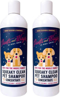 Pants and Wags by Rebel Green Squeaky Clean Pet Shampoo Concentrate - Orange Blossom & Chamomile - Hypoallergenic - No Dyes or Perfumes - 16 oz - 2 Pack