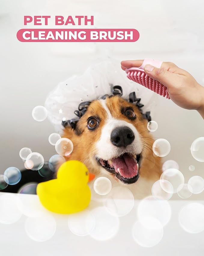 Dog Brush for Shedding Grooming,6 Pack Long-Pin Brush Set for Long Haired Dog Cat Goldendoodles Poodles Doodles Pink
