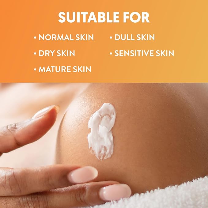 By Nature Glow Vitamin C + Caffeine Body Balm for Dark Spots – Hydrating Skin Moisturizer with Whipped Shea Butter – Vegan, Cruelty-Free, Made in New Zealand (6.8 oz)