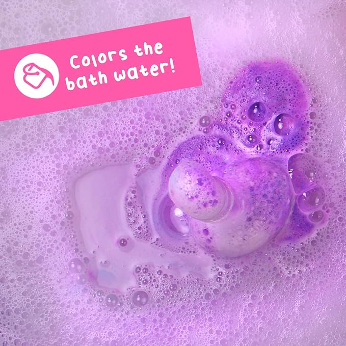 Mr. Bubble Kids Original Bath Bomb Potions - Colorful Fizzy Fun - Cool Foam and Bubble Science Beaker Bath Toys (Pack of 4)