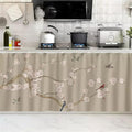 SK Studio Short Curtains for Kitchen, Cabinet Shelf Dust-Proof Blackout Tier Cafe Curtain Under Sink Skirt for Bathroom Laundry Room Style 7, 15.7" W x 31.5" H