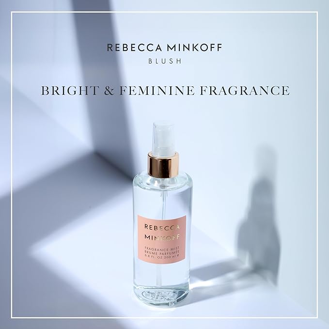 Rebecca Minkoff Blush - Body Spray for Women - Floral Fresh Fragrance - Notes of Bergamot, Mandarin, Black Currant, Orange Flower, Jasmine - 6.8 oz.
