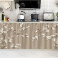 SK Studio Short Curtains for Kitchen, Cabinet Shelf Dust-Proof Blackout Tier Cafe Curtain Under Sink Skirt for Bathroom Laundry Room Style 5, 15.7" W x 31.5" H