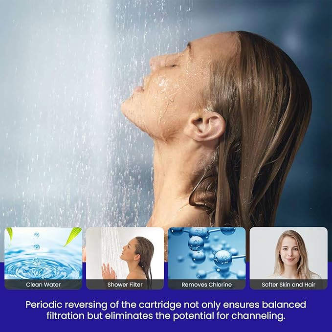 Crystal Quest Shower Filter with Shower Head - Black - Advanced Multi Stage Filtration for Cleaner Water - Removes Chlorine, Heavy Metals - Promotes Healthier Skin, Softer Hair - Long-Lasting