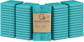 Softolle 100% Cotton Washcloths 60 Pack (12x12 Inches) Soft, Highly Absorbent Washcloth, Face Towels, Wash Cloths for Face, Ring Spun, Bulk Pack (Turquoise)