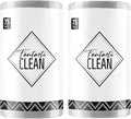 Fantasticlean Microfiber Cleaning Cloth Roll -150 Pack, Tear Away Microfiber Towels, 12" x 12", Reusable, Washable, Ultra Absorbent Dishcloth for Home Supplies, Car, Pet, Kitchen (2 Rolls of Grey)