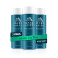 Oars + Alps Body and Face Wash for Men, Mens Body Wash & Face Cleanser with Vitamin E and Antioxidants, Moisturizing, Hydrating, Paraben & Sulfate Free Cleanser, Alpine Tea Tree, 3pk