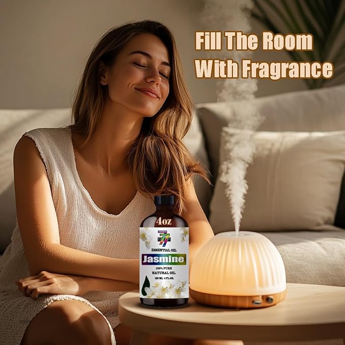 Jasmine Essential Oil (16 oz / 480 ml) – Jasmine Oils for diffusers, humidifiers, Home Baths, Cleaning Products, Yoga, DIY Soaps and DIY Scented Candles