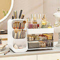 Makeup Organizer with Drawers for Vanity,Spacious Cosmetic Display Case,Perfect Storage Solution for Your Beauty Essential (White)