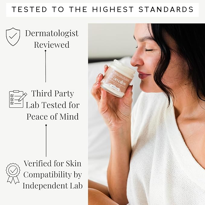 Amallow 100% Grass Fed Beef Tallow for Skin Care - Face + Body - Whipped Moisturizer - Natural Lotion, 4 FL. oz. (Vanilla Latte)