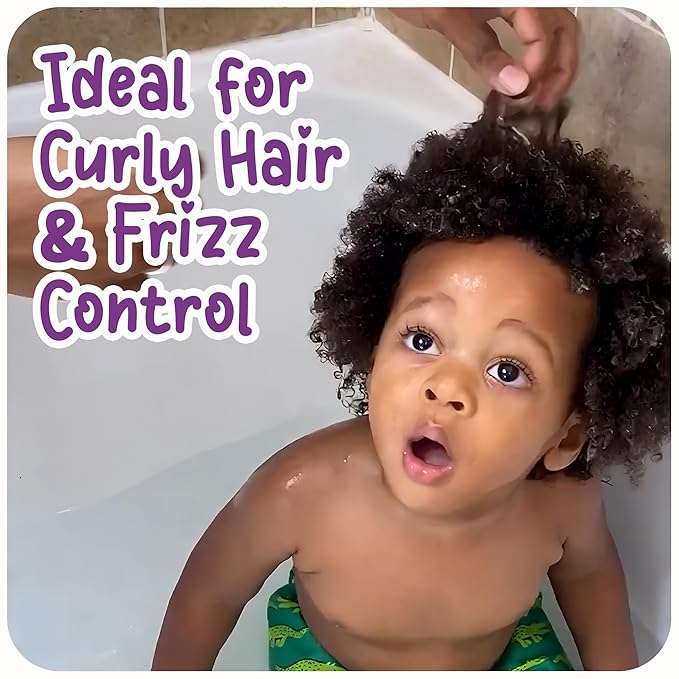 Ricitos de Oro Curls & Waves Shampoo: Defines & Highlights Natural Curls, Moisturizes & Smoothes, Frizz Control, Deep Cleanses Scalp, Baby Shampoo, Ideal for Kids & Toddlers, 16.9 oz, 2-Pack