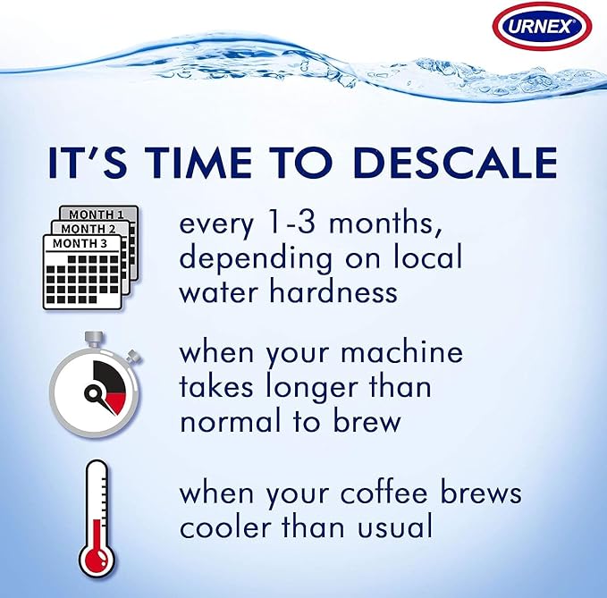 Descaling Powder Solution - 4 Uses - Activated Scale Remover for use with Keurig 1.0/2.0, Home Coffee and Espresso Machines, Kettles, Garment Steamers