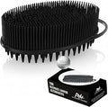 Silver Infused Scalp Massager Shampoo Brush - Advanced Material Hair Scrubber - Avilana Premium Scalp Exfoliator Head Massage - Gentle Daily Cleansing All Hair - Gift Women Men