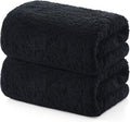 REDKISS 2 Piece Luxury Bath Towel Set - 31x62 inch Oversized Thick Bath Sheet, 100% Cotton, 900 GSM, Super Soft, Highly Absorbent, Quick Dry Large Black Bath Towels, Ideal for Bathroom, Pool, Gym, Spa