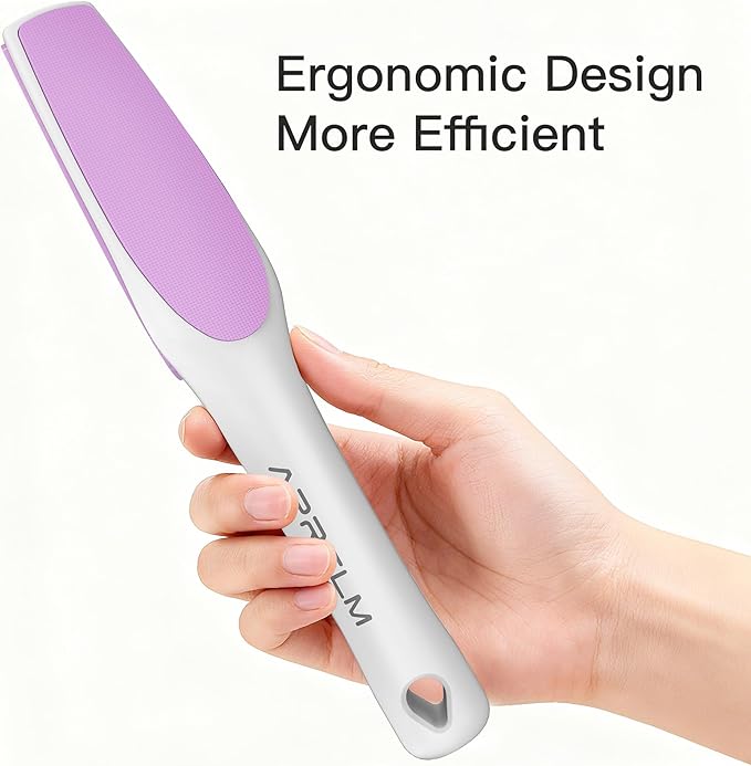 3-Sided Glass Foot Callus Remover, Professional 3-in-1(Coarse, Medium, Fine) Foot File, Pedicure Tools for Feet Hard Skin Smooth Polishing (Pink)