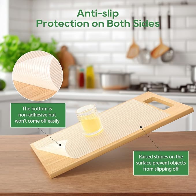 Anoak Cabinet Liner, Non Adhesive, Washable 30 Inch x 20 FT(240 Inch) Waterproof Durable Non-Slip Shelf Liner for Kitchen, Drawer, Refrigerator
