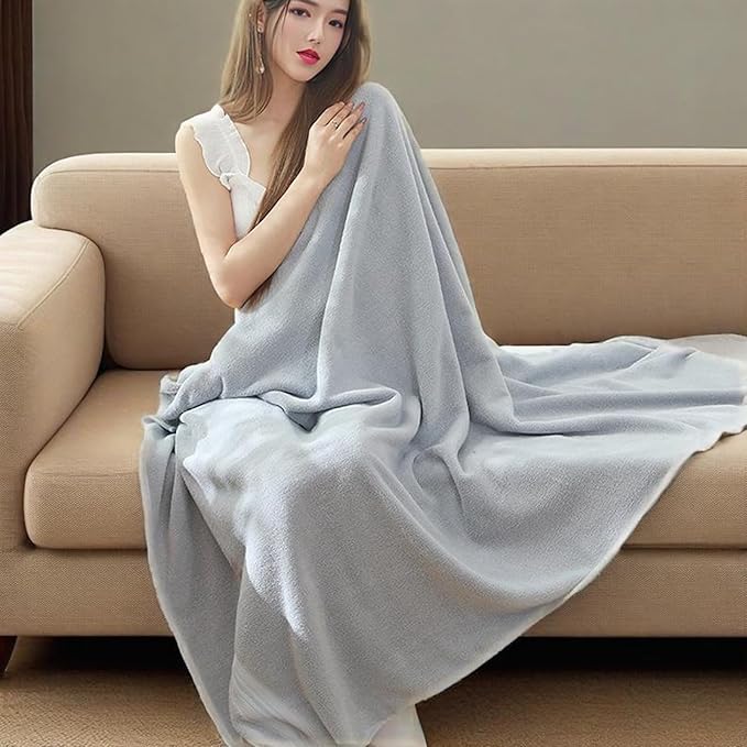 Bath Sheet,Oversized Bath Towel,Beach Towel, 40x73 inches, Extra Large,100% Luxury Cotton, Super Soft & Absorbent (Grey, Extral Large)
