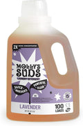 Molly's Suds Liquid Laundry Detergent | Clean Laundry Detergent Soap for Sensitive Skin | 2x Concentrated, High Efficiency (HE) | Lavender - 100 Loads