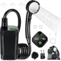 Portable Shower for Camping, [Long-Lasting] Spopal 6000mAh Rechargeable Camping Shower with Intelligent LED Display, 4 Spray Modes, IPX7 Waterproof Outdoor Camp Pump for Hiking, Travel, Car, Pet